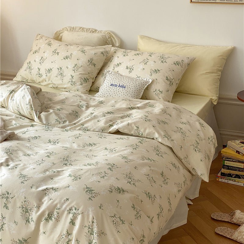 - Ever Lasting - Floral Small Room Bedding Set / Blue - Bedding Set - Ever Lasting