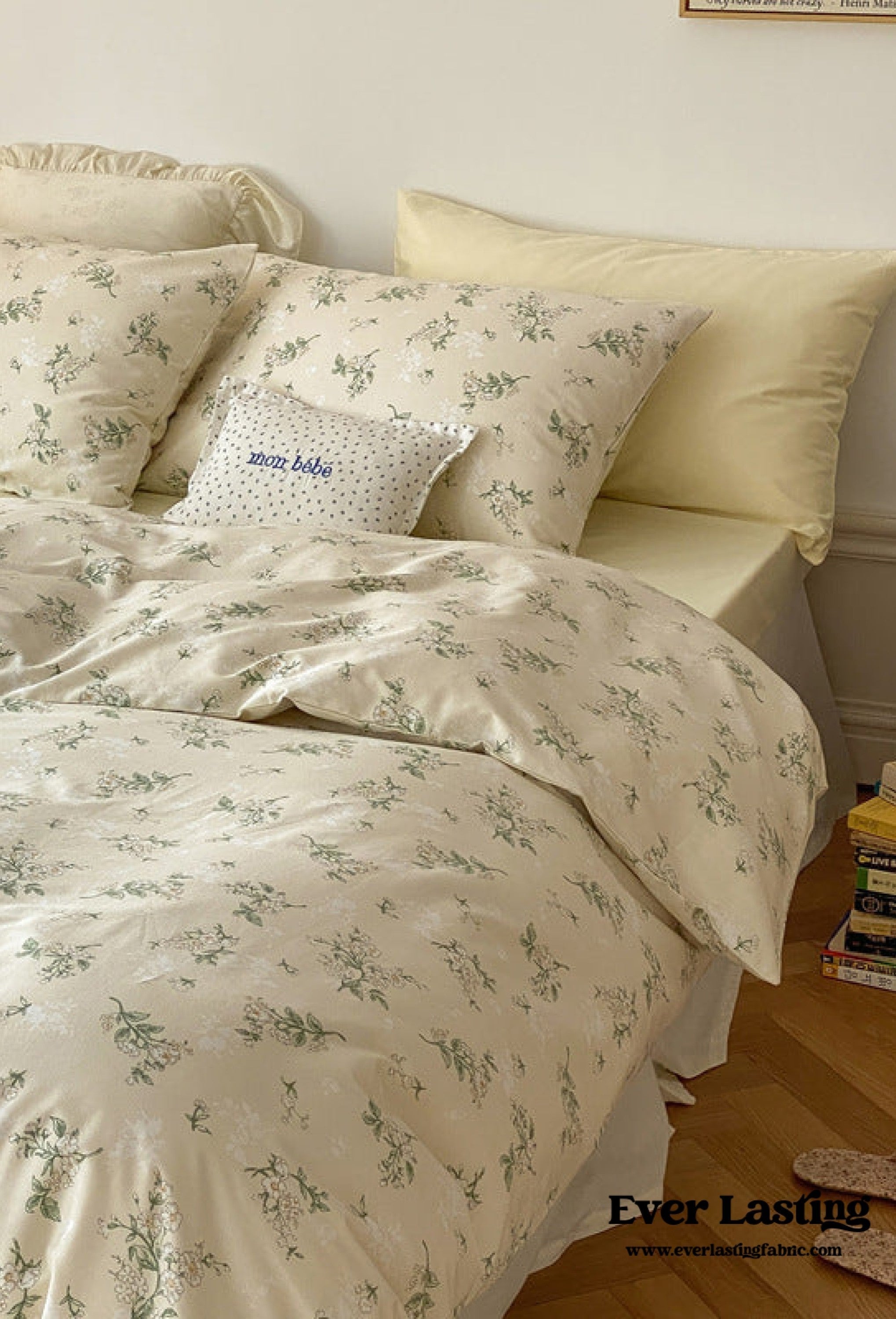 - Ever Lasting - Floral Small Room Bedding Set / Blue - Bedding Set - Ever Lasting