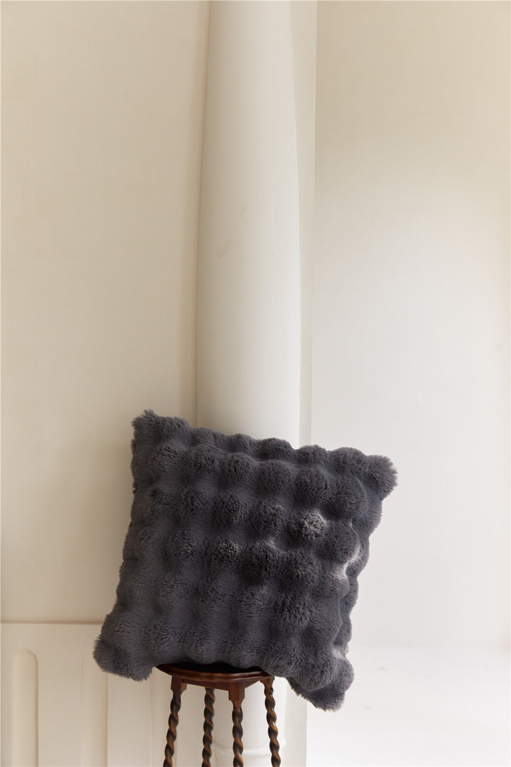 - Ever Lasting - Fluffy Plush Square Pillow / White - Pillow - Ever Lasting