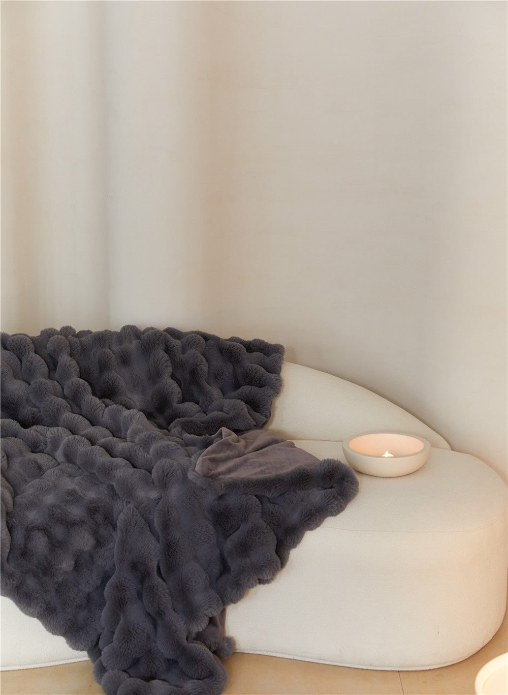- Ever Lasting - Fluffy Plush Throw Blanket / White - Blankets - Ever Lasting