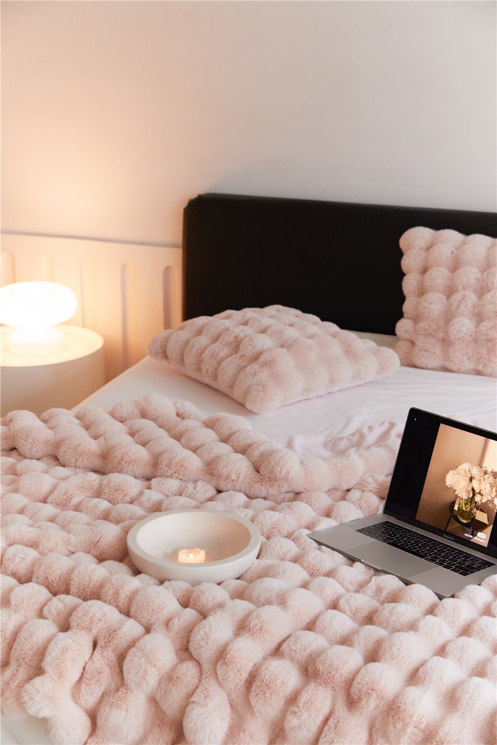 - Ever Lasting - Fluffy Plush Throw Blanket / White - Blankets - Ever Lasting