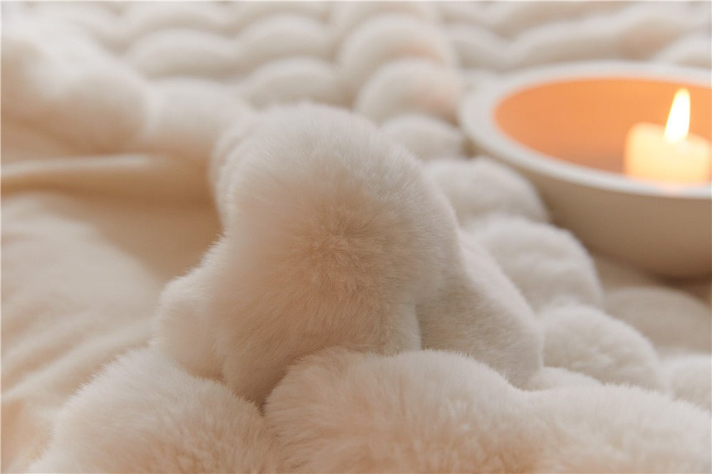 - Ever Lasting - Fluffy Plush Throw Blanket / White - Blankets - Ever Lasting