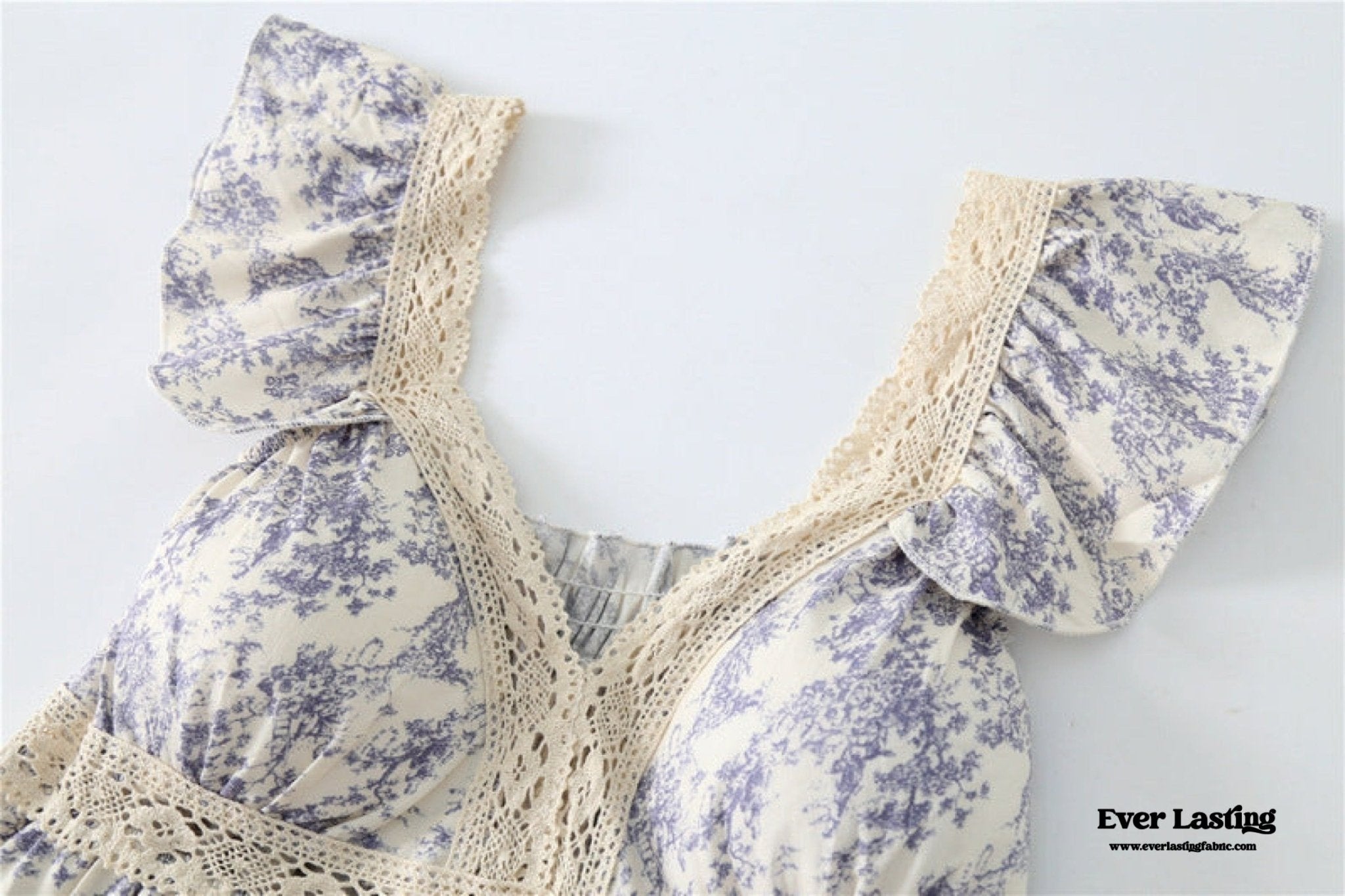 French Lace Ruffle Pajama Set - Ever Lasting
