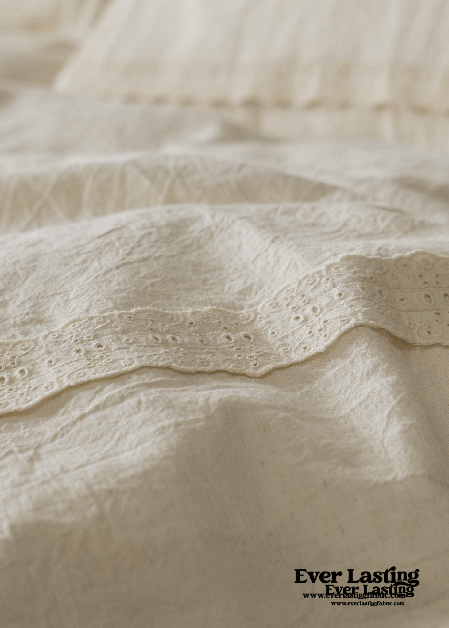 French Linen Cotton Embroidered Floral Pillowcases - Ever Lasting