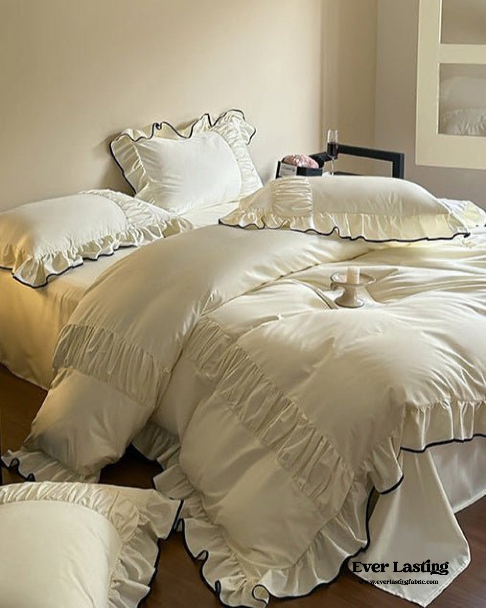French Pleated Ruffle Bedding Bundle - Ever Lasting