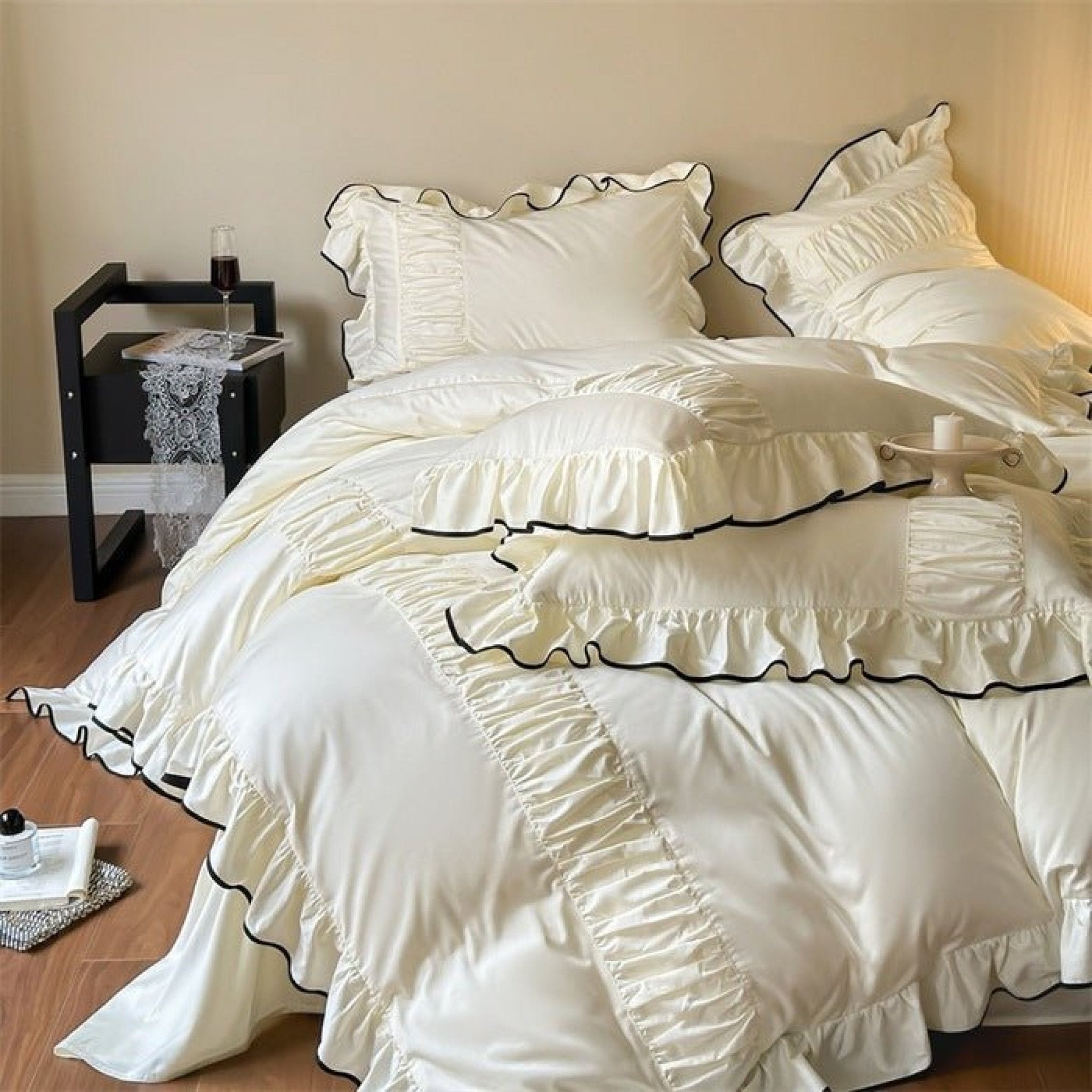 French Pleated Ruffle Bedding Bundle - Ever Lasting