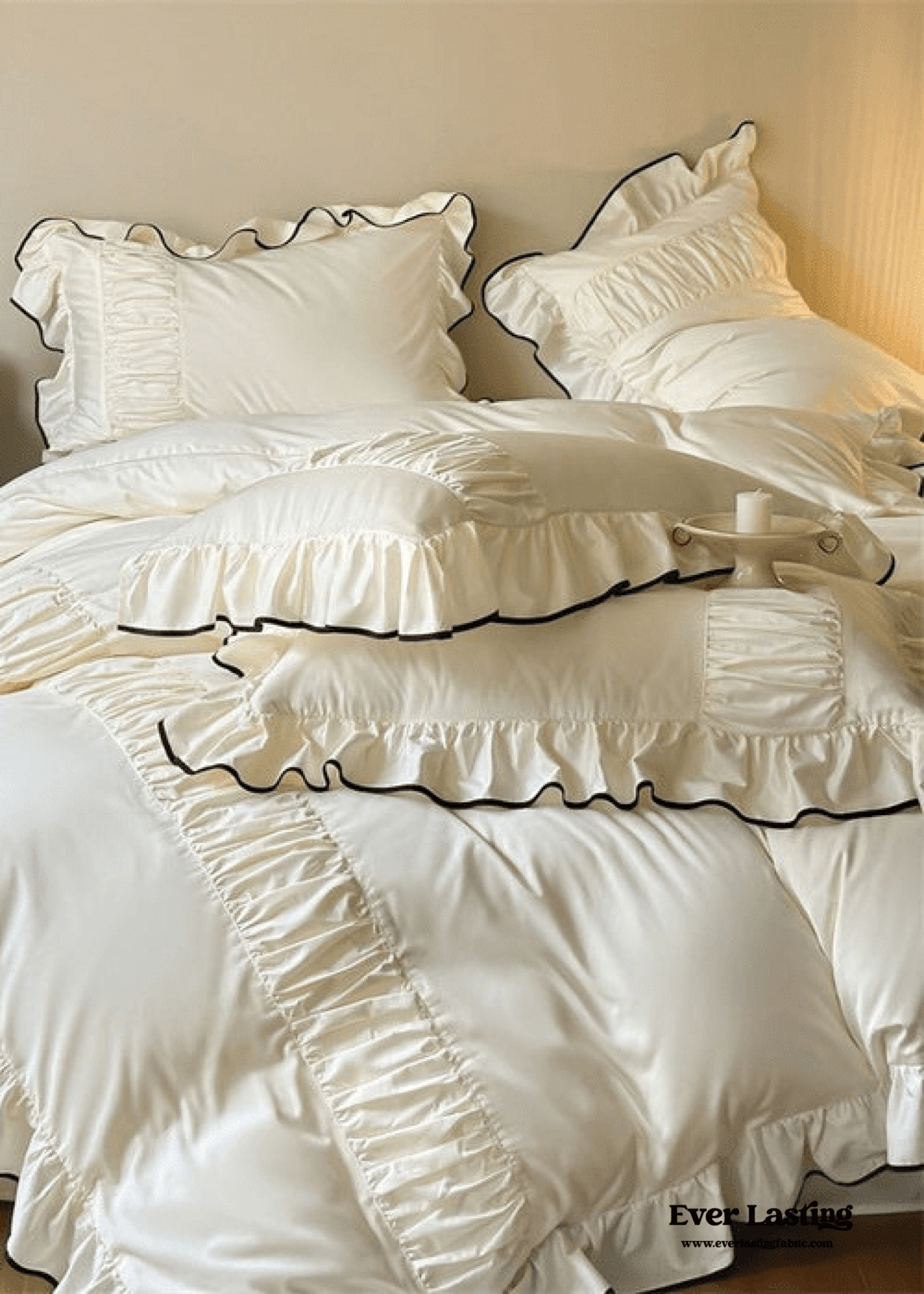 French Pleated Ruffle Bedding Bundle - Ever Lasting