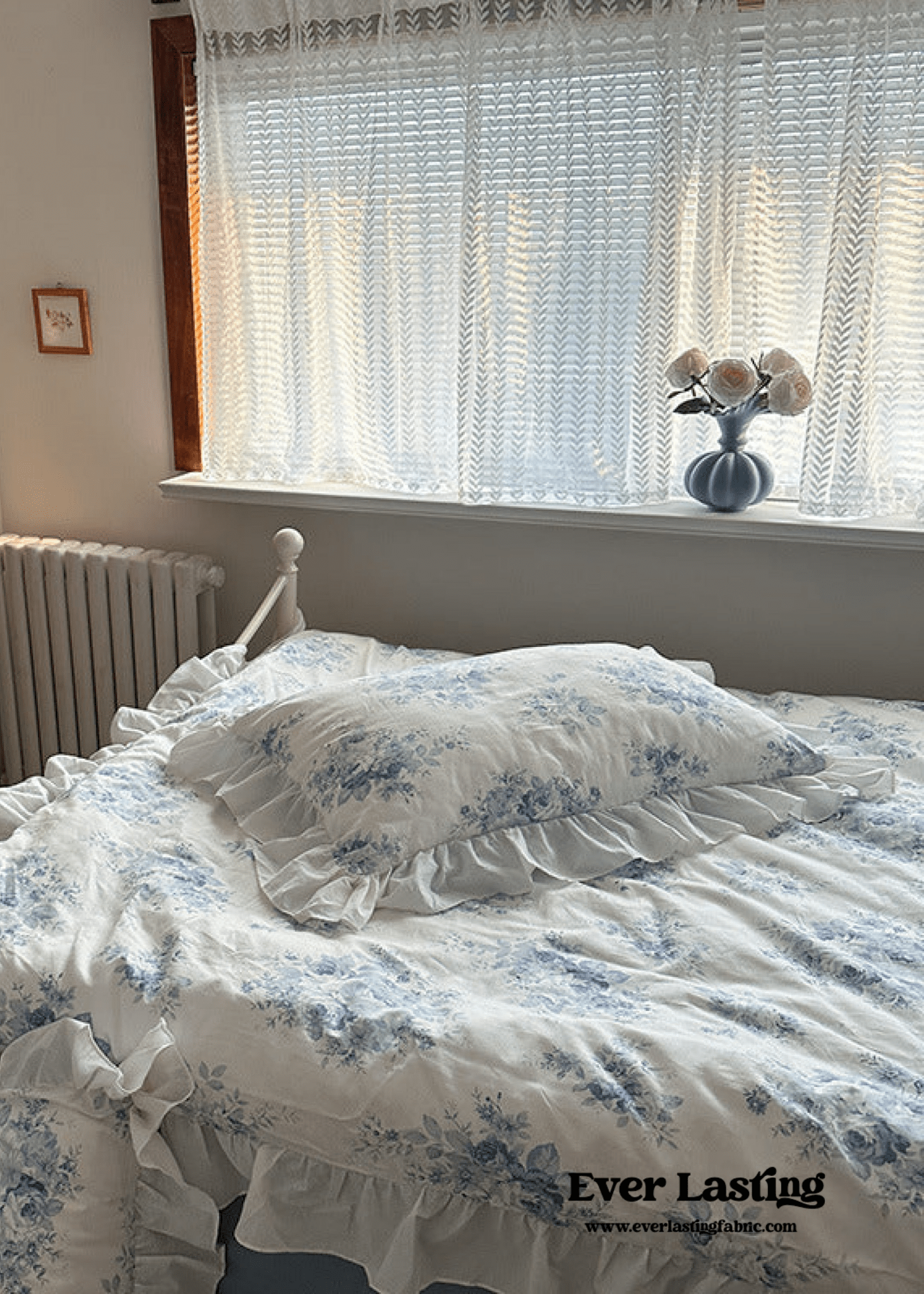 French Ruffle Floral Bedding Bundle - Ever Lasting