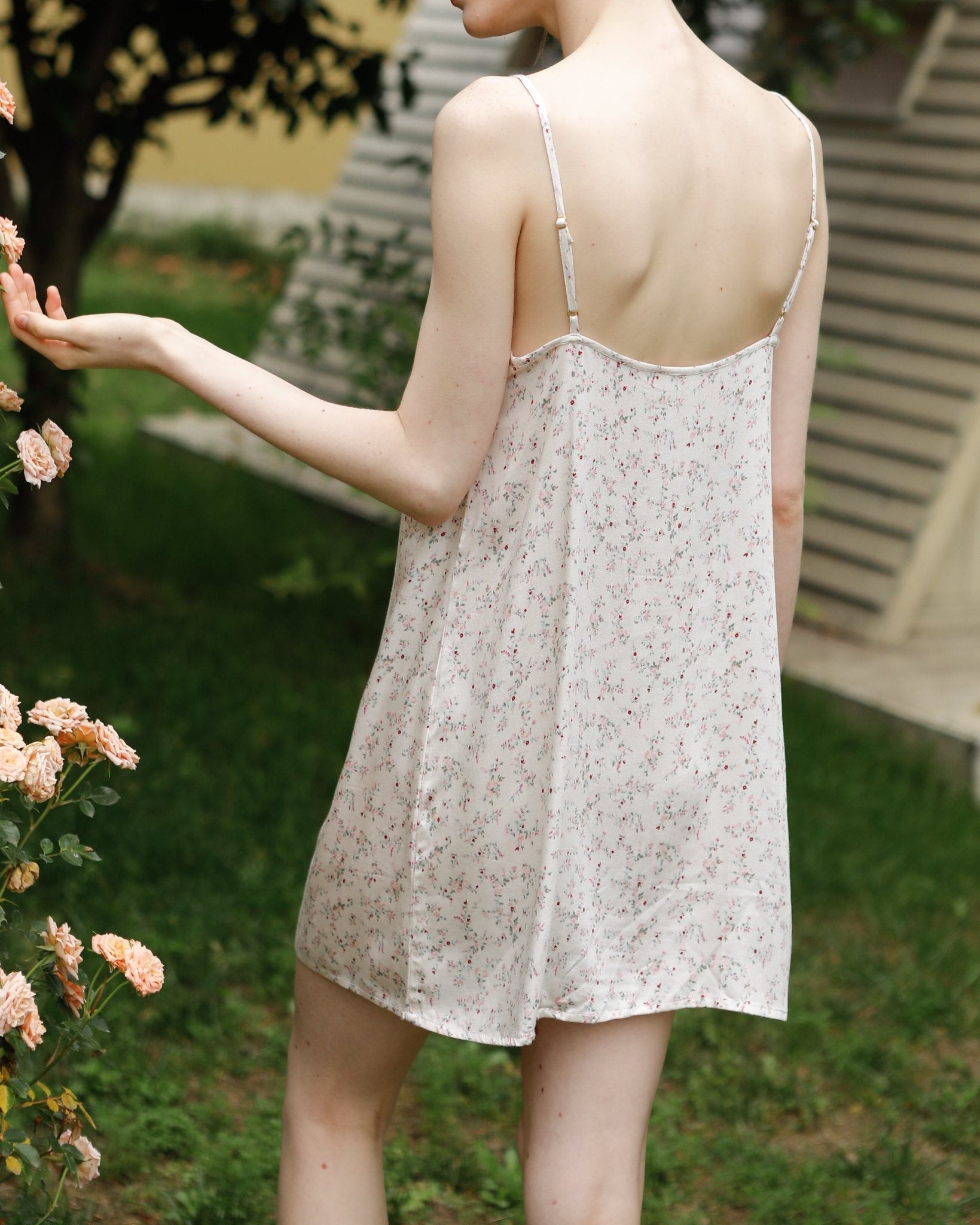 Fresh Floral Nightgown Pajama Dress / Yellow Floral - Ever Lasting