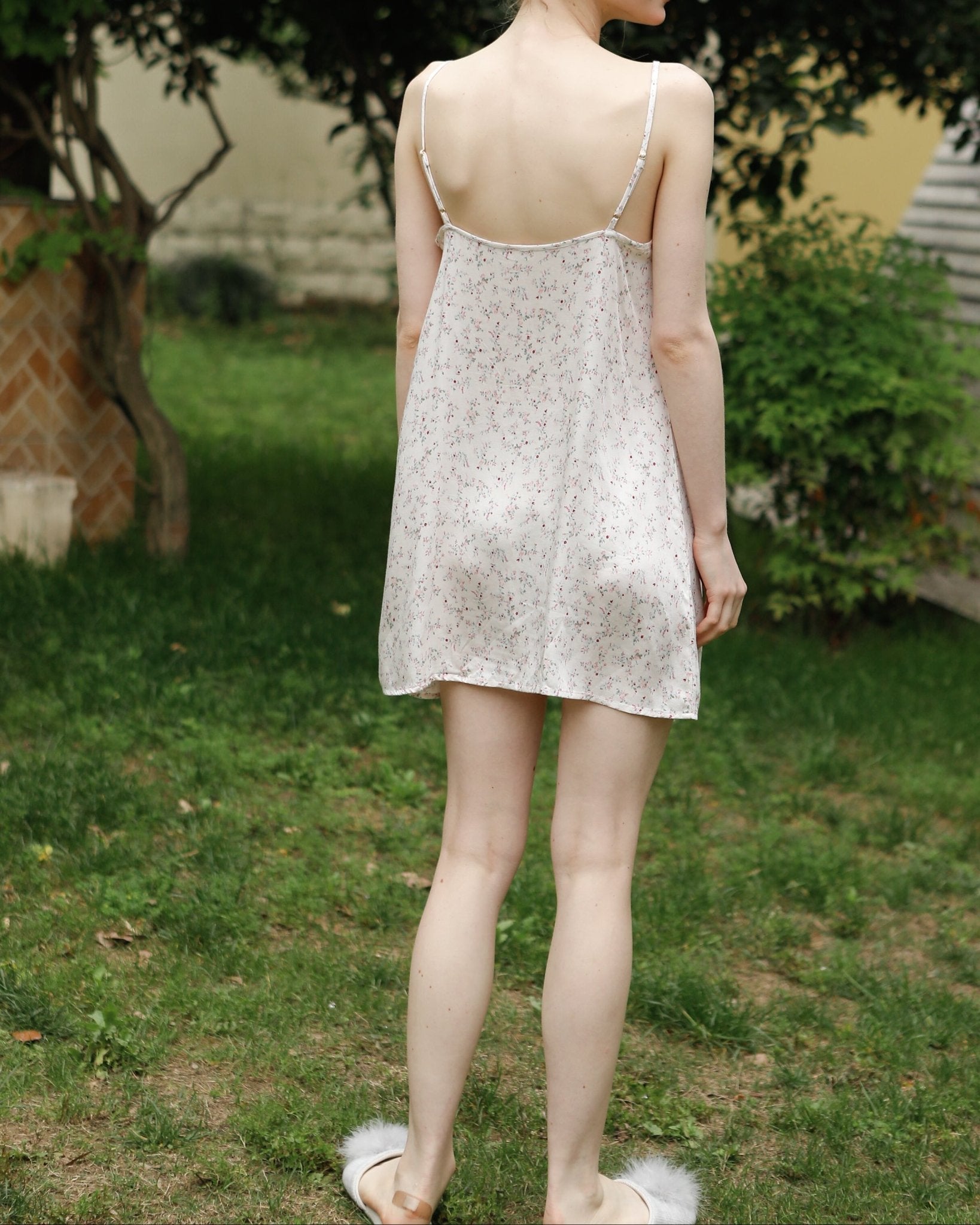 Fresh Floral Nightgown Pajama Dress / Yellow Floral - Ever Lasting