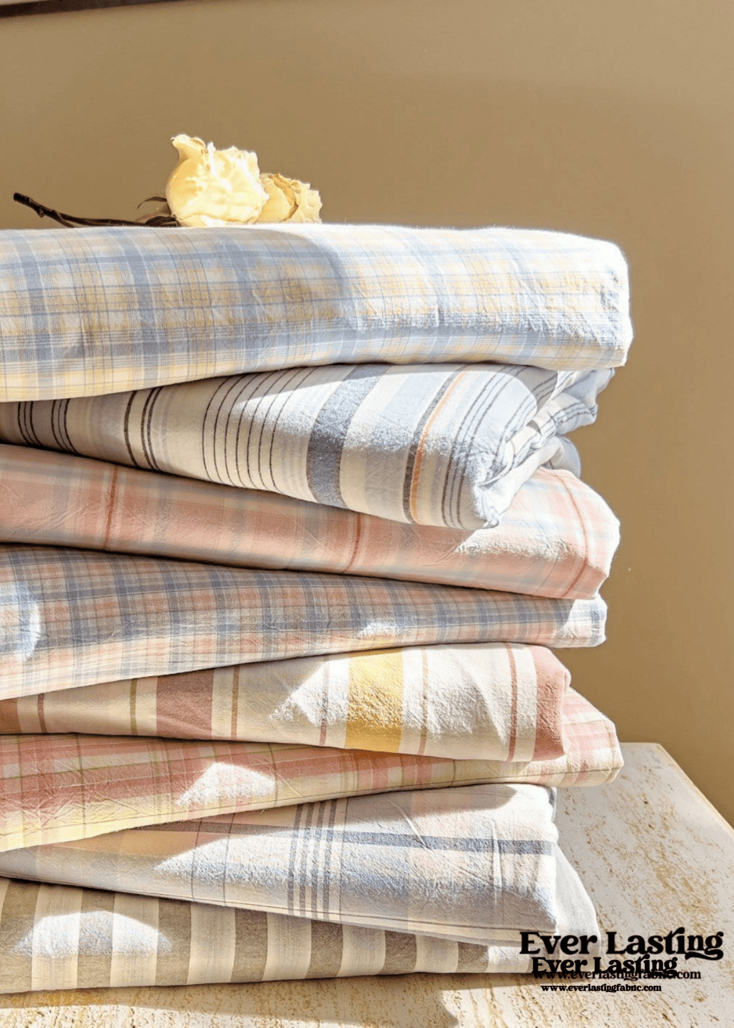 Fresh Plaid Washed Cotton Duvet Cover - Ever Lasting