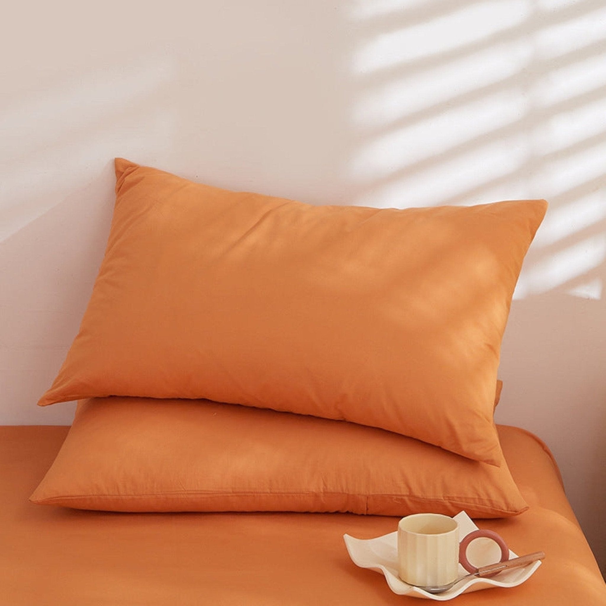 Fresh Plaid Washed Cotton Pillowcases - Ever Lasting