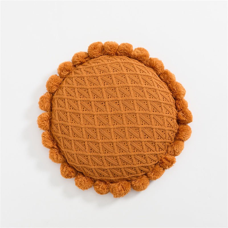 - Ever Lasting - Fuzzy Ball Round Pillow (7 Colors) - Pillow - Ever Lasting