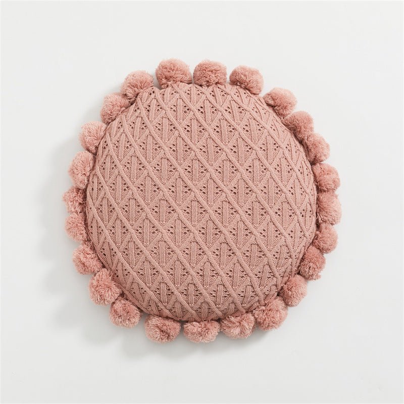 - Ever Lasting - Fuzzy Ball Round Pillow (7 Colors) - Pillow - Ever Lasting