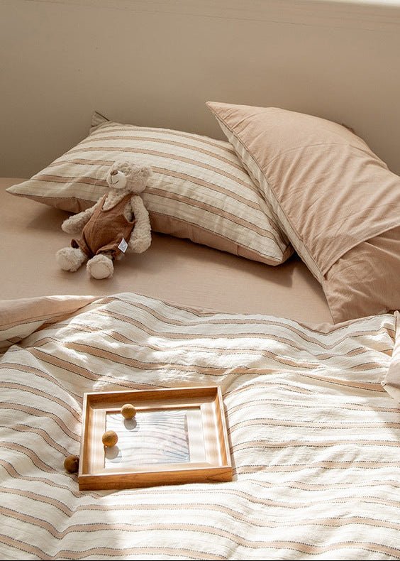 - Ever Lasting - Georgia Jacquard Striped Bedding Bundle - Bedding Bundle - Ever Lasting