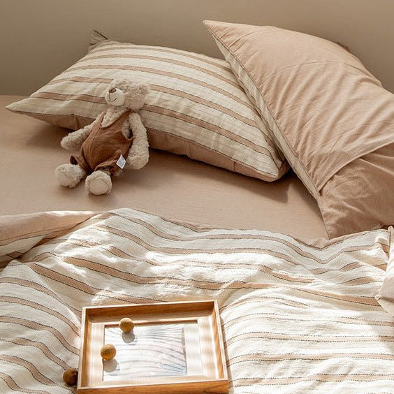 - Ever Lasting - Georgia Jacquard Striped Bedding Bundle - Bedding Bundle - Ever Lasting