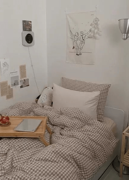 - Ever Lasting - Gingham Bedding Set / Pink - Bedding Set - Ever Lasting