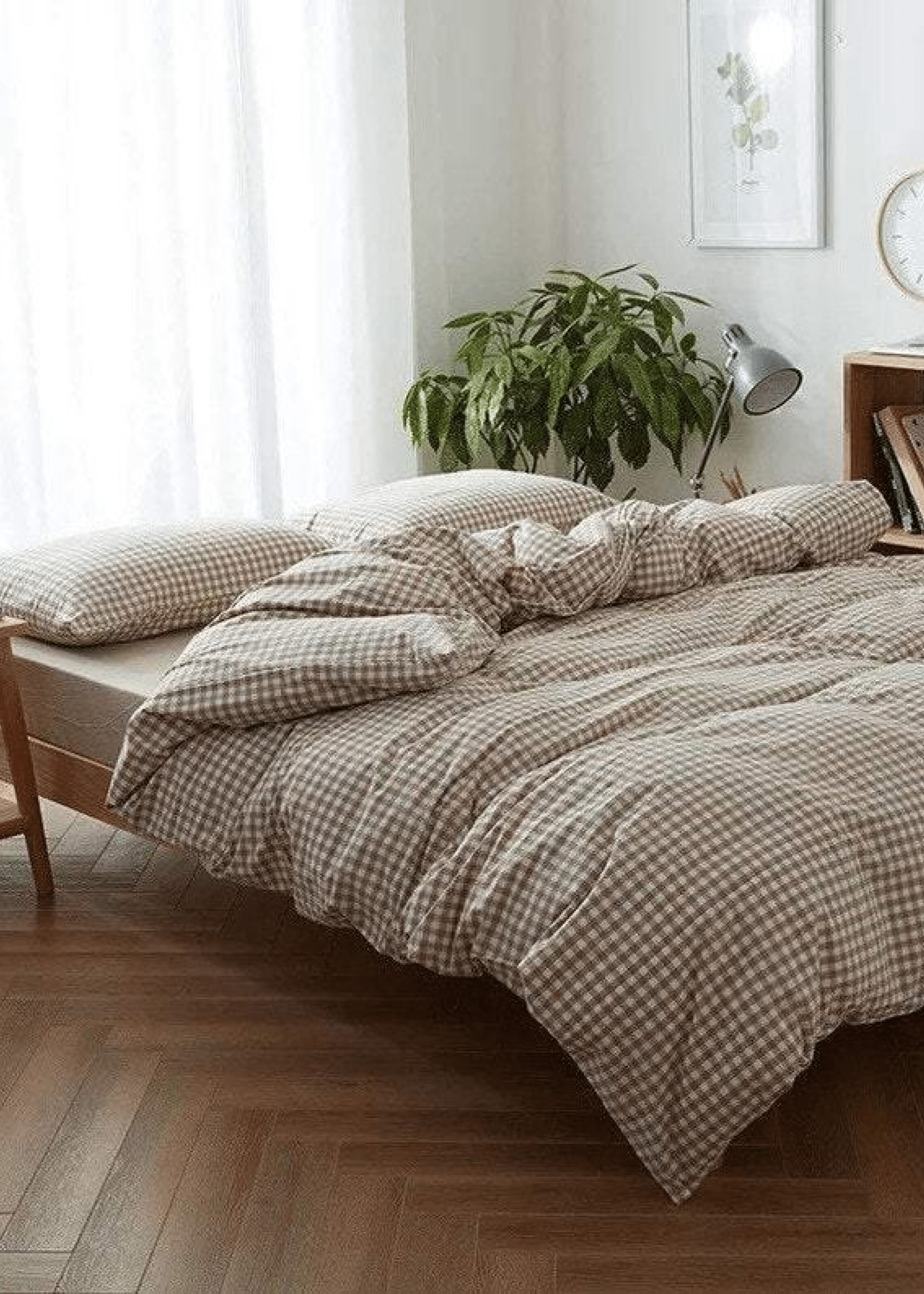 - Ever Lasting - Gingham Bedding Set / Red - Bedding Set - Ever Lasting