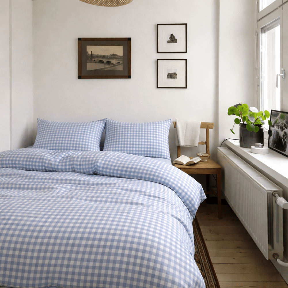 - Ever Lasting - Gingham Small Room Duvet Cover / (2 Colors) - Duvet Cover - Ever Lasting