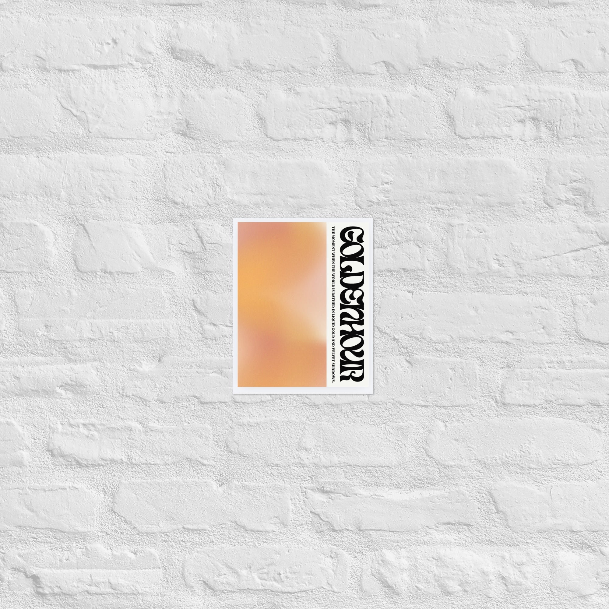 - Ever Lasting - Golden Hour - Minimalist Sunset Gradient Wall Art Poster - Ever Lasting