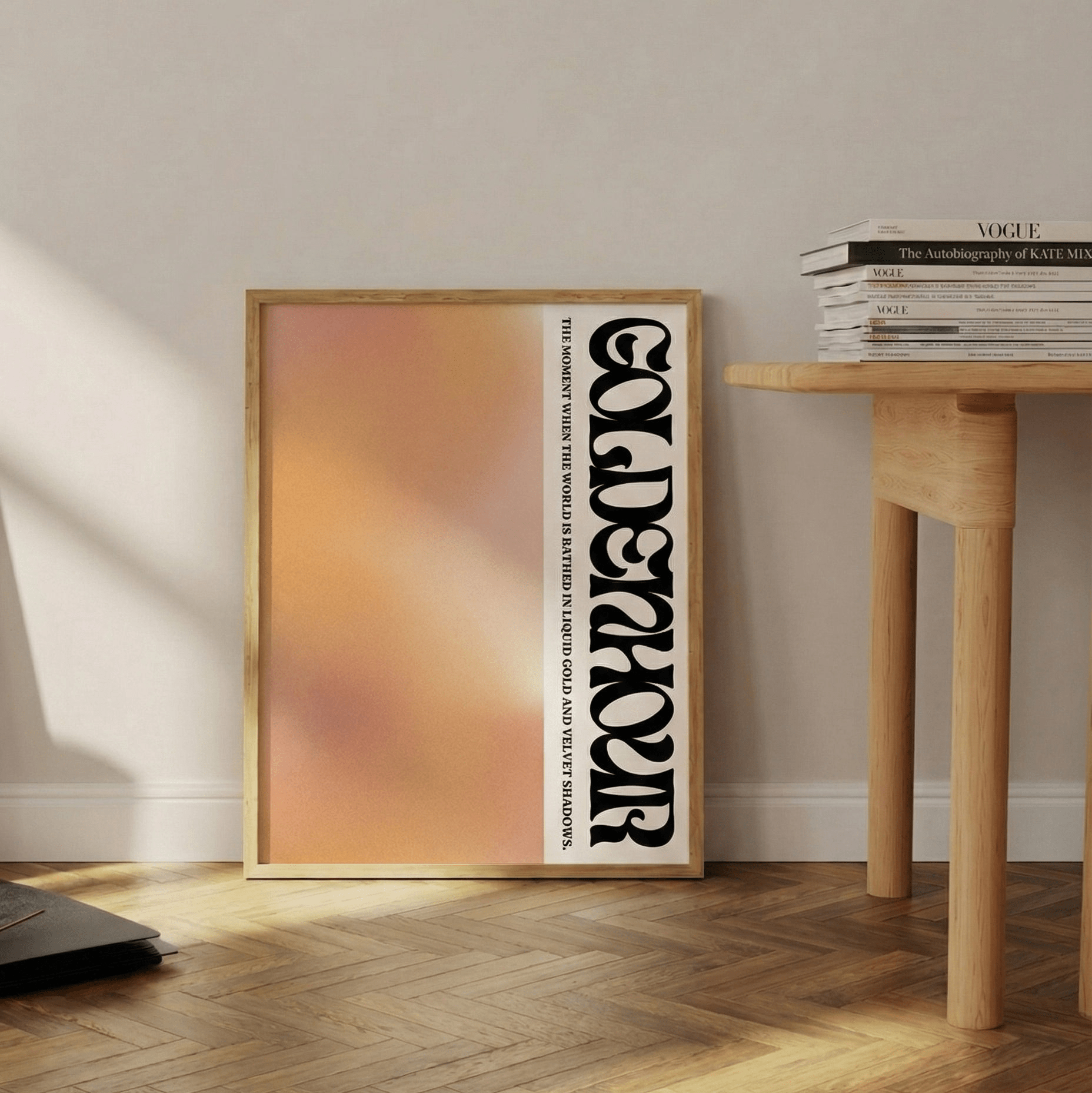 - Ever Lasting - Golden Hour - Minimalist Sunset Gradient Wall Art Poster - Ever Lasting