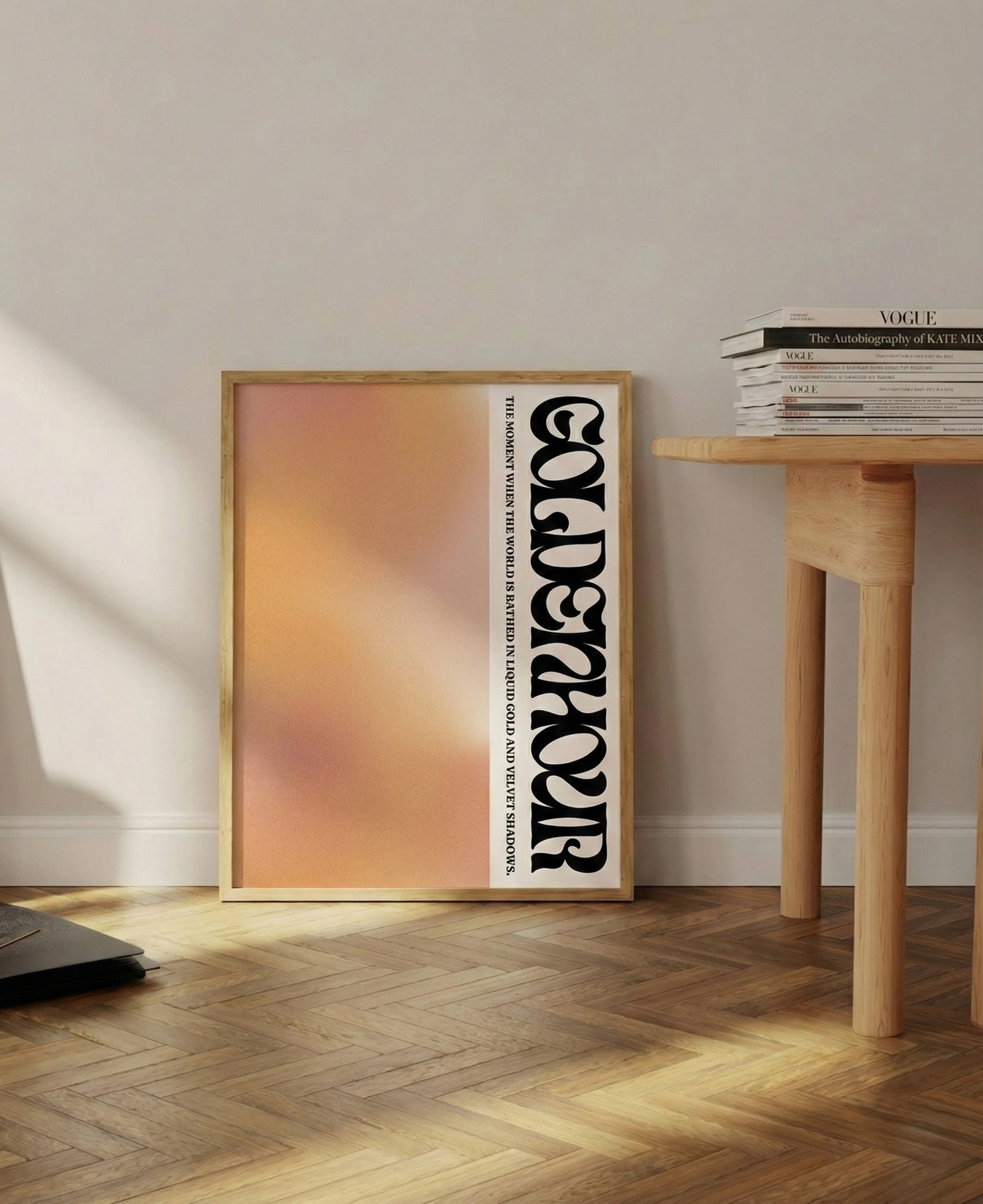 - Ever Lasting - Golden Hour - Minimalist Sunset Gradient Wall Art Poster - Ever Lasting