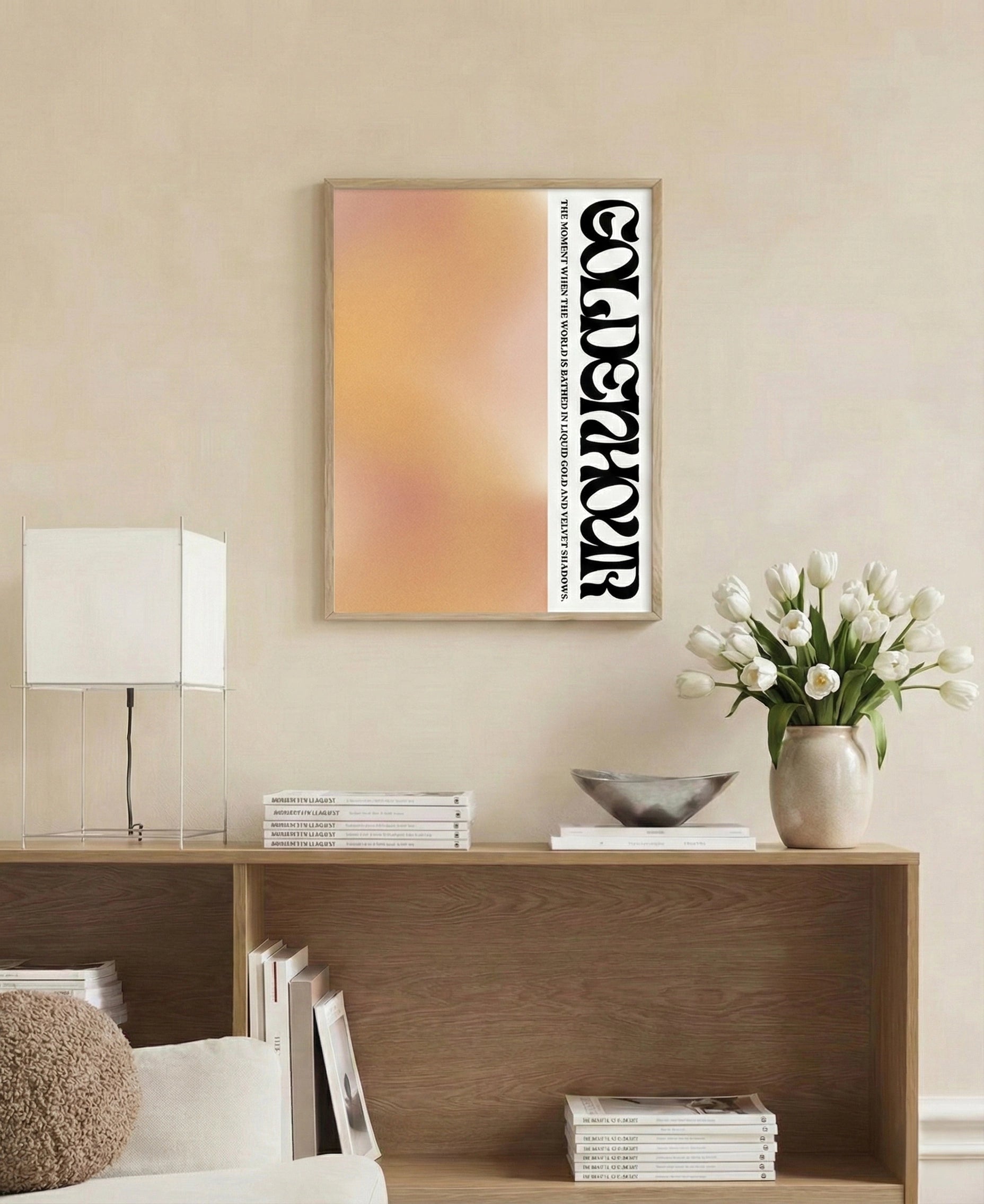 - Ever Lasting - Golden Hour - Minimalist Sunset Gradient Wall Art Poster - Ever Lasting