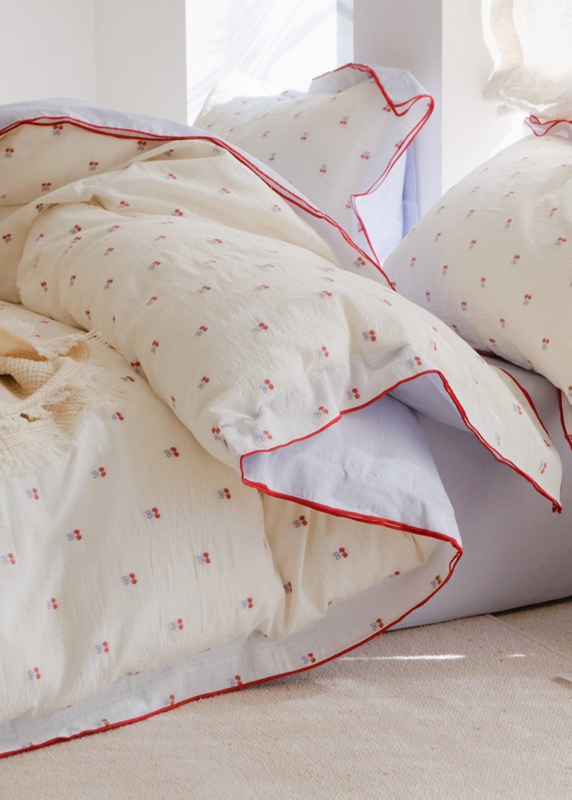 -Ever Lasting - Grace Floral Jacquard Bedding Set / Yellow -Bedding Set -Ever Lasting