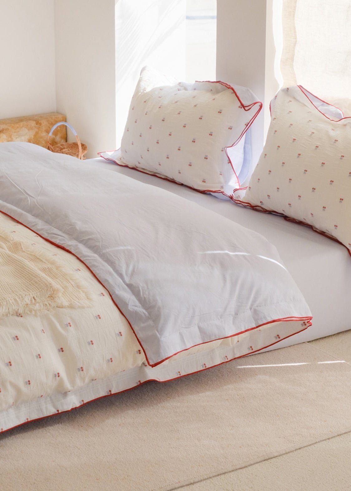 -Ever Lasting - Grace Floral Jacquard Bedding Set / Yellow -Bedding Set -Ever Lasting