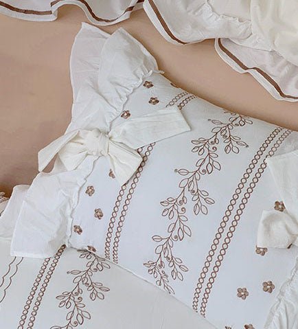 - Ever Lasting - Handmade Embroidered French Lace Decorative Pillow - Pillow - Ever Lasting