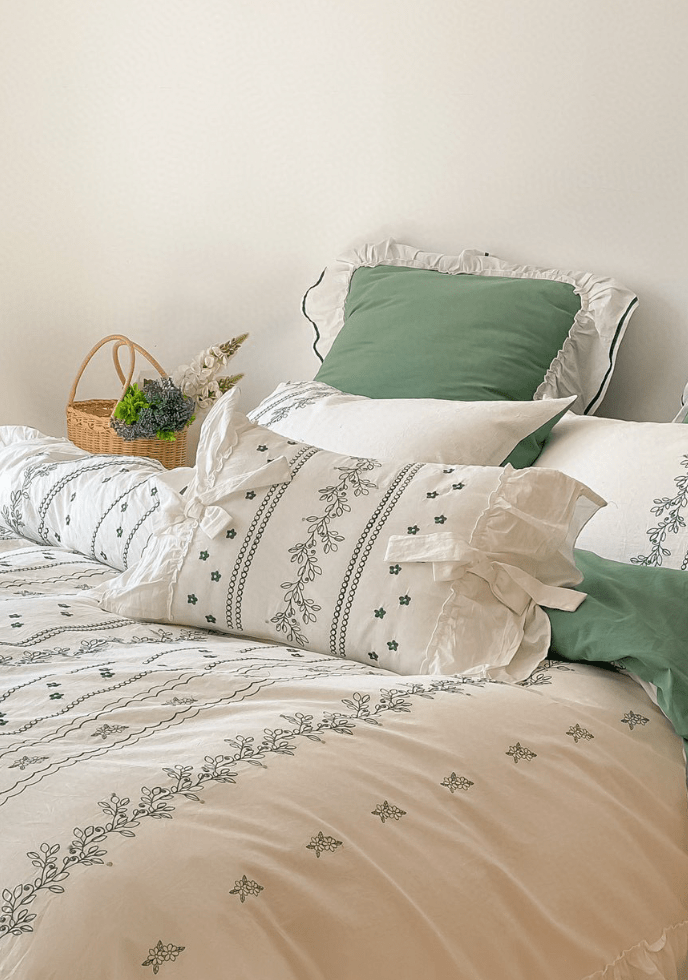 - Ever Lasting - Handmade Embroidered French Lace Decorative Pillow - Pillow - Ever Lasting