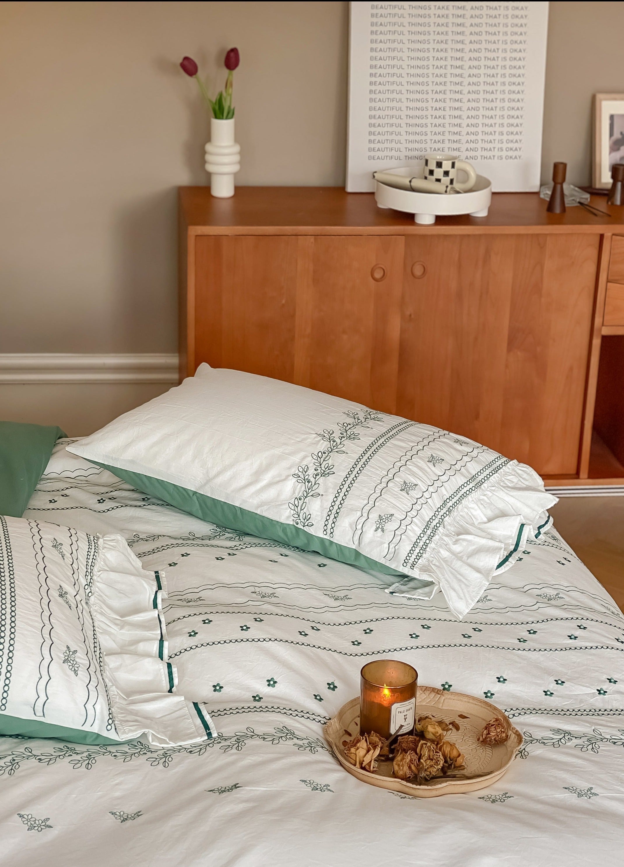 - Ever Lasting - Handmade Embroidered French Lace Decorative Pillow - Pillow - Ever Lasting