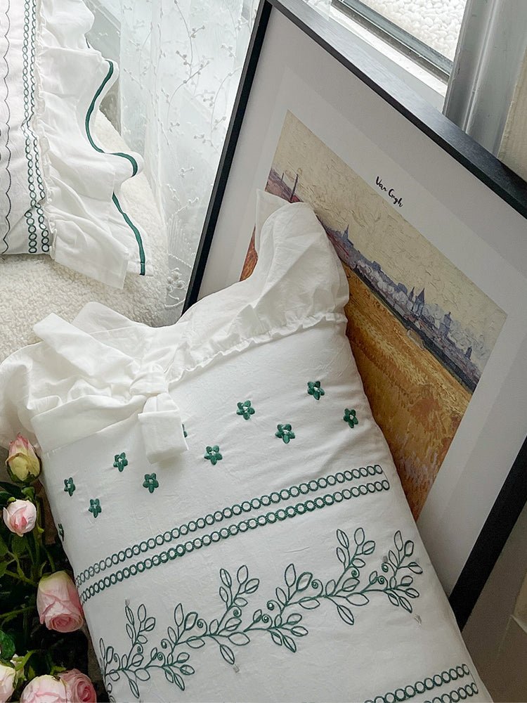 - Ever Lasting - Handmade Embroidered French Lace Decorative Pillow - Pillow - Ever Lasting