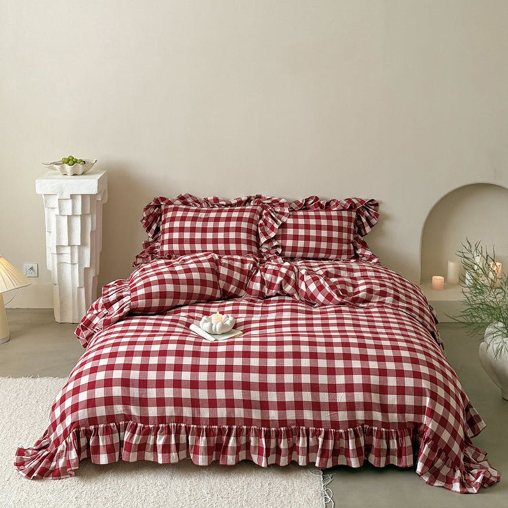 Hattie Gingham Ruffle Bedding Bundle - Ever Lasting