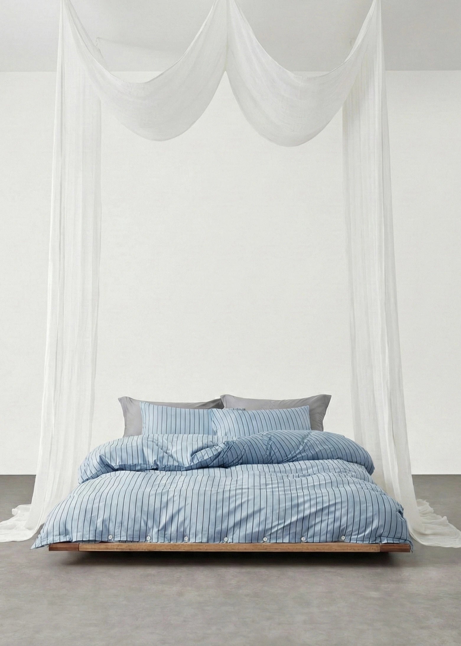 - Ever Lasting - Henry Striped Buttoned Bedding Set (Nordstrom) - Bedding Set - Ever Lasting