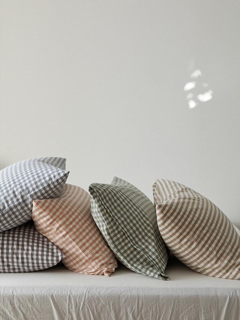 Gingham Pillowcases Pillow Cases