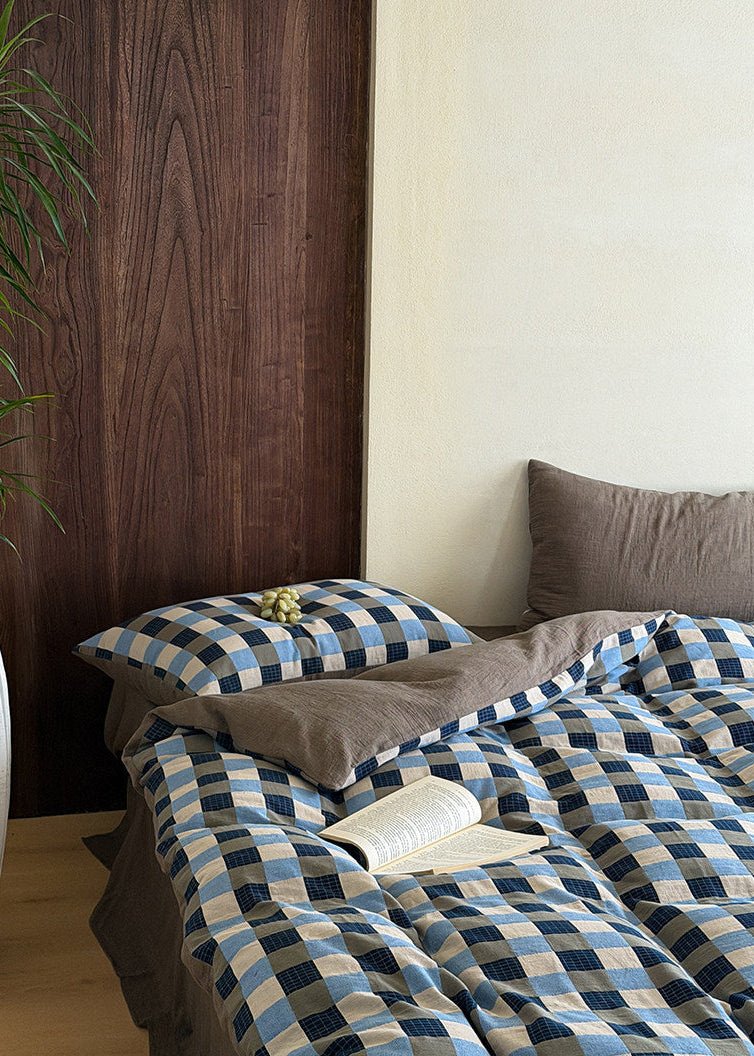 - Ever Lasting - Isabella Gingham Jacquard Bedding Bundle - Bedding Bundle - Ever Lasting