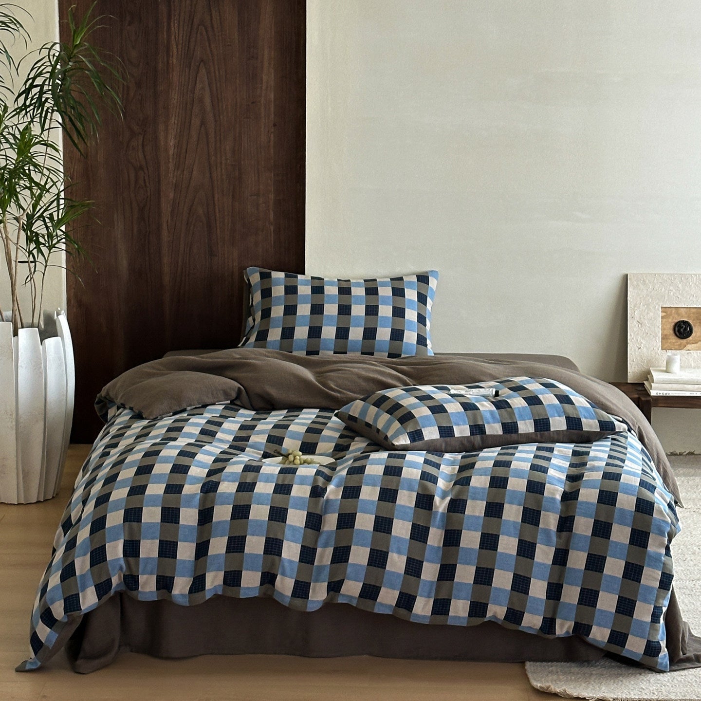 - Ever Lasting - Isabella Gingham Jacquard Bedding Bundle - Bedding Bundle - Ever Lasting