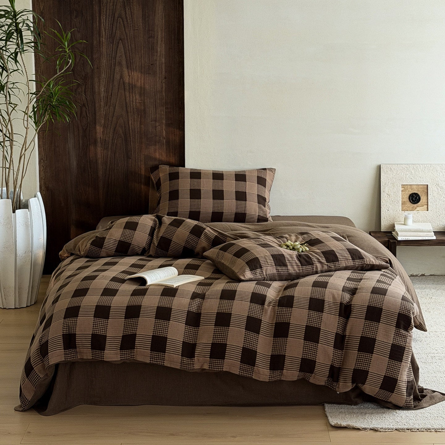 - Ever Lasting - Isabella Gingham Jacquard Bedding Bundle - Bedding Bundle - Ever Lasting