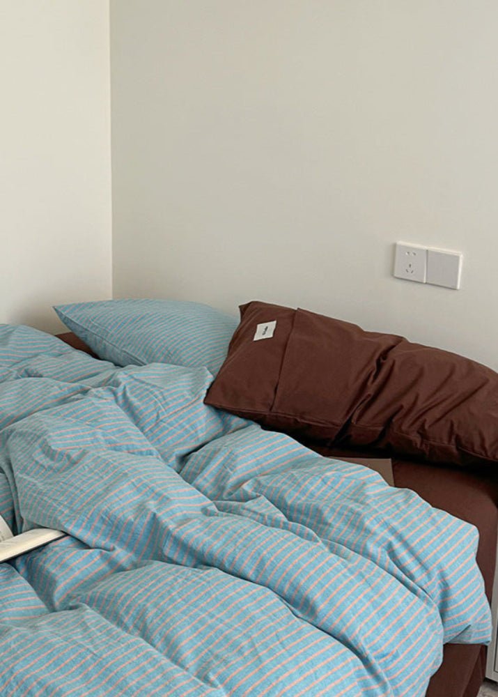 James Striped Bedding Set / Green - Ever Lasting