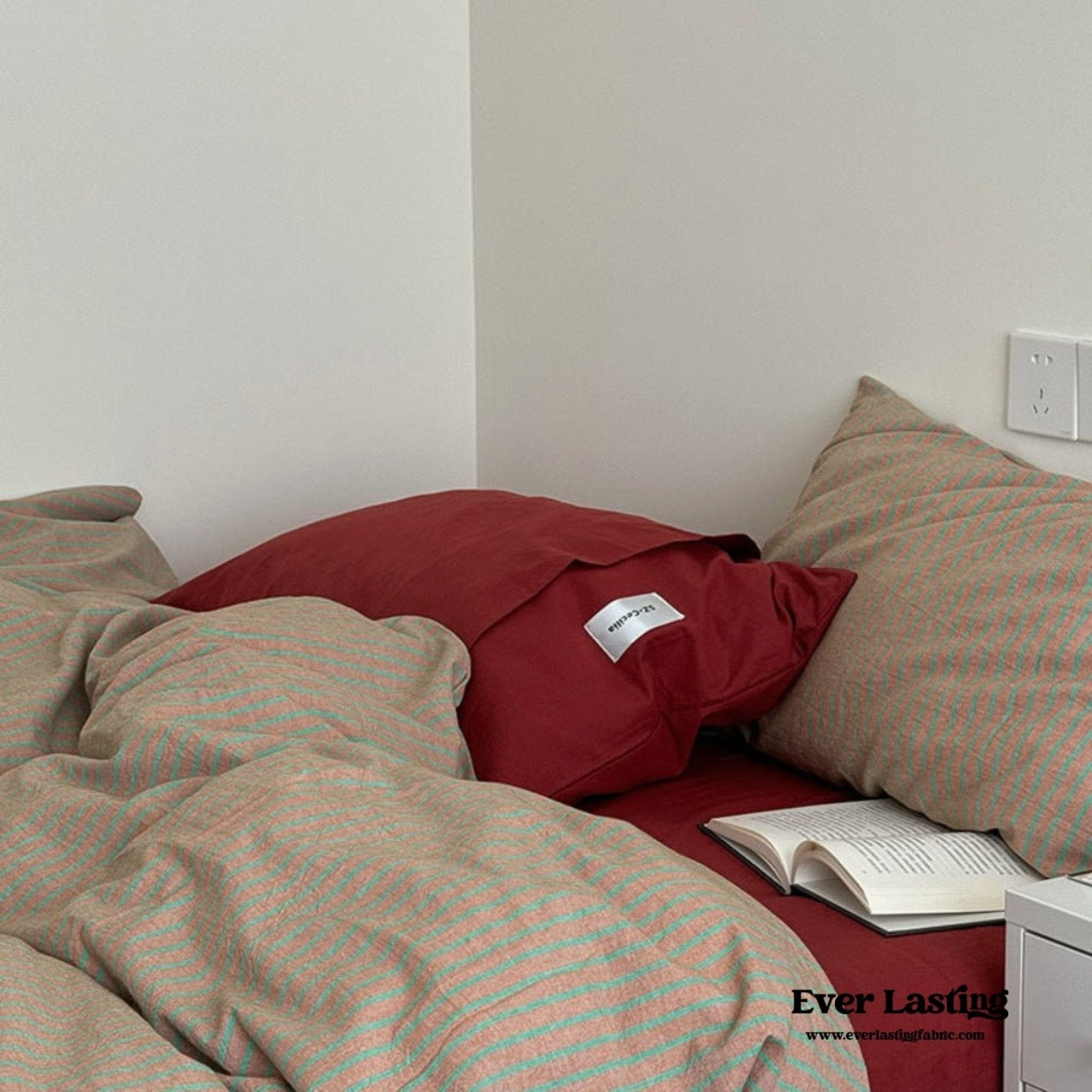 James Striped Bedding Set / Purple - Ever Lasting