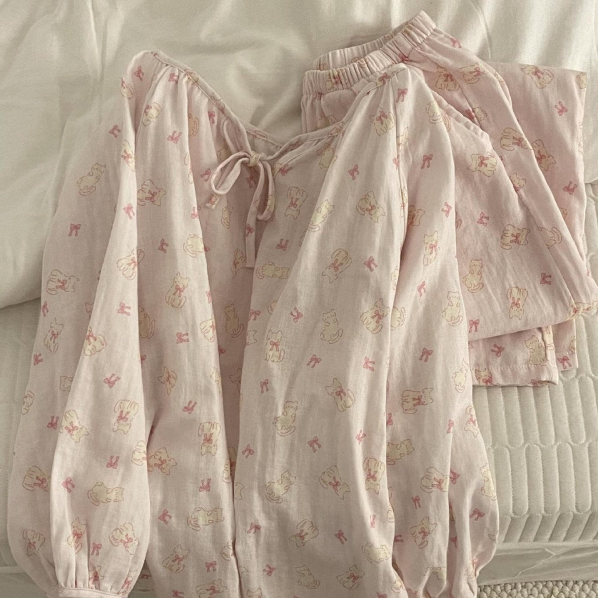 Jasmine Long Sleeves and Pants Pajama Set - Ever Lasting