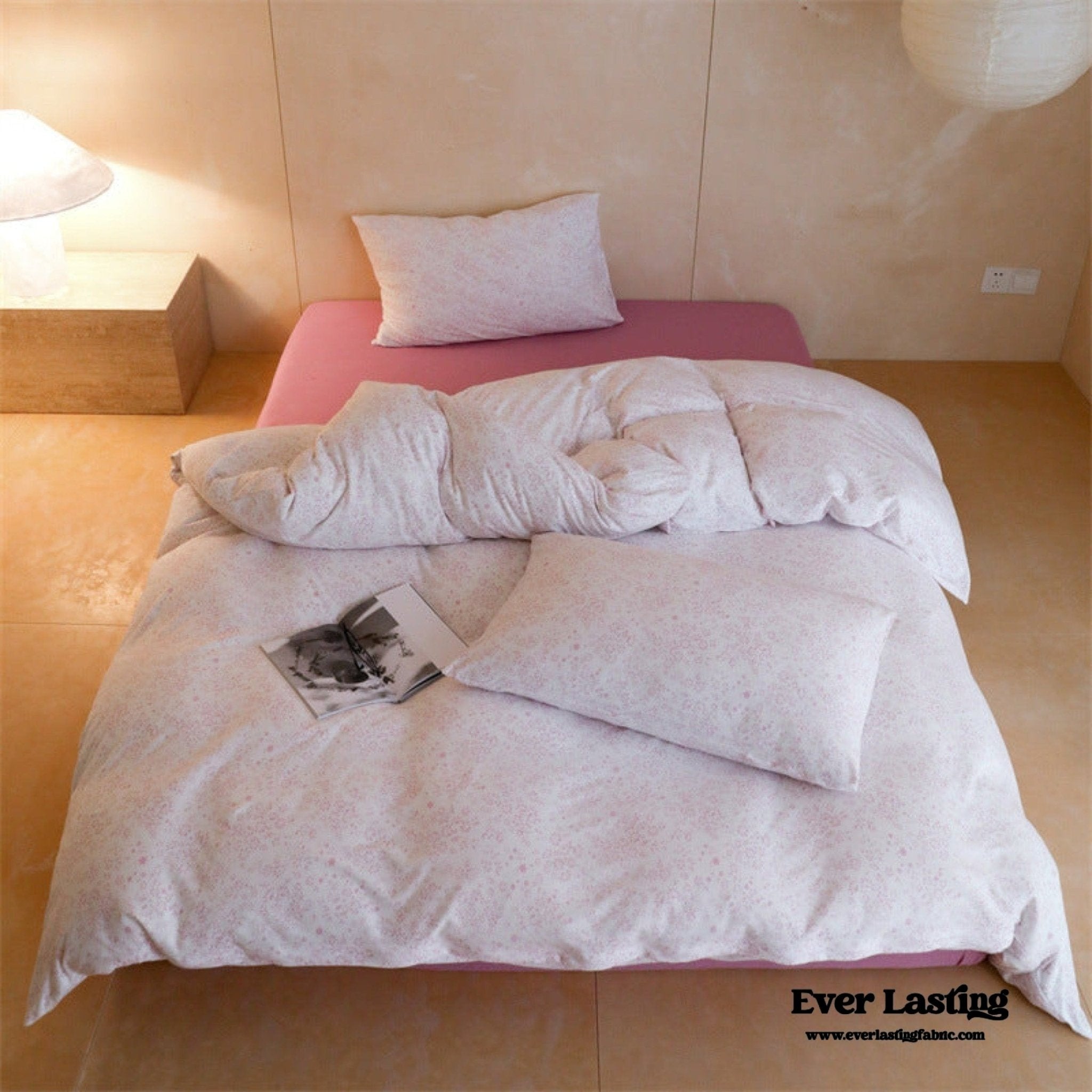 Jersey Knit Cotton Floral Bedding Bundle - Ever Lasting