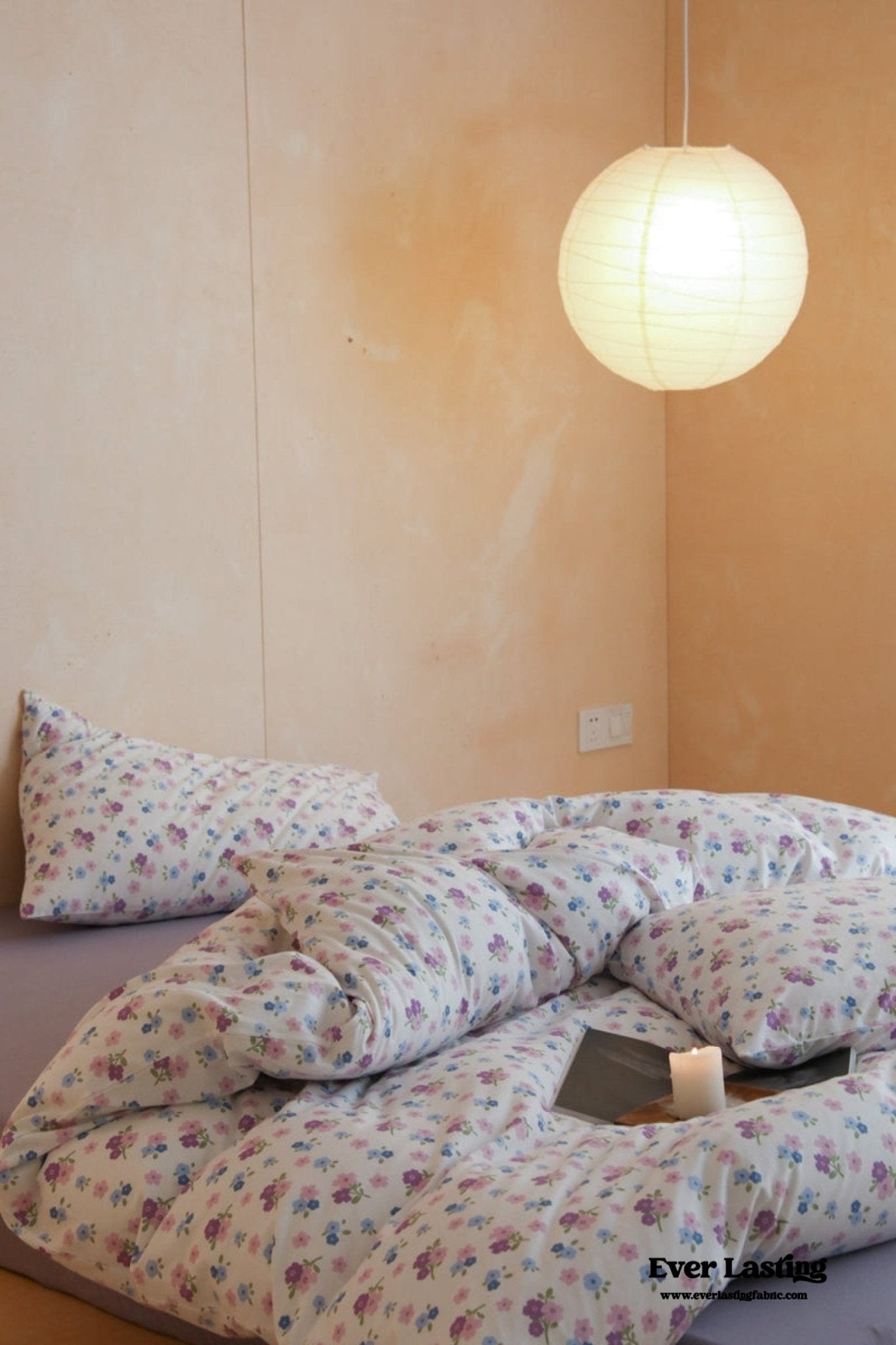 Jersey Knit Cotton Floral Bedding Bundle - Ever Lasting