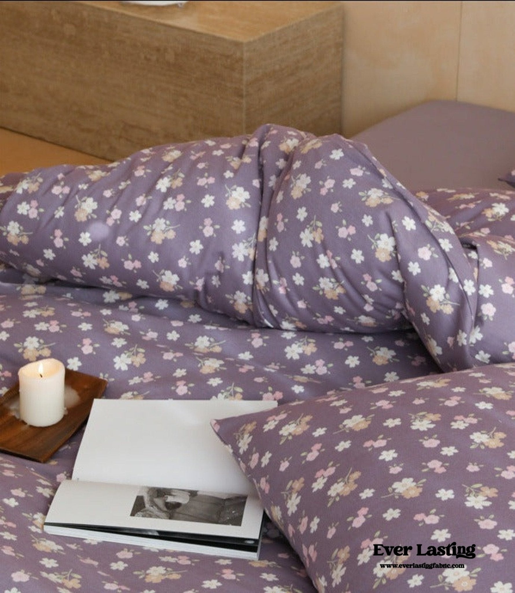 Jersey Knit Cotton Floral Bedding Bundle - Ever Lasting