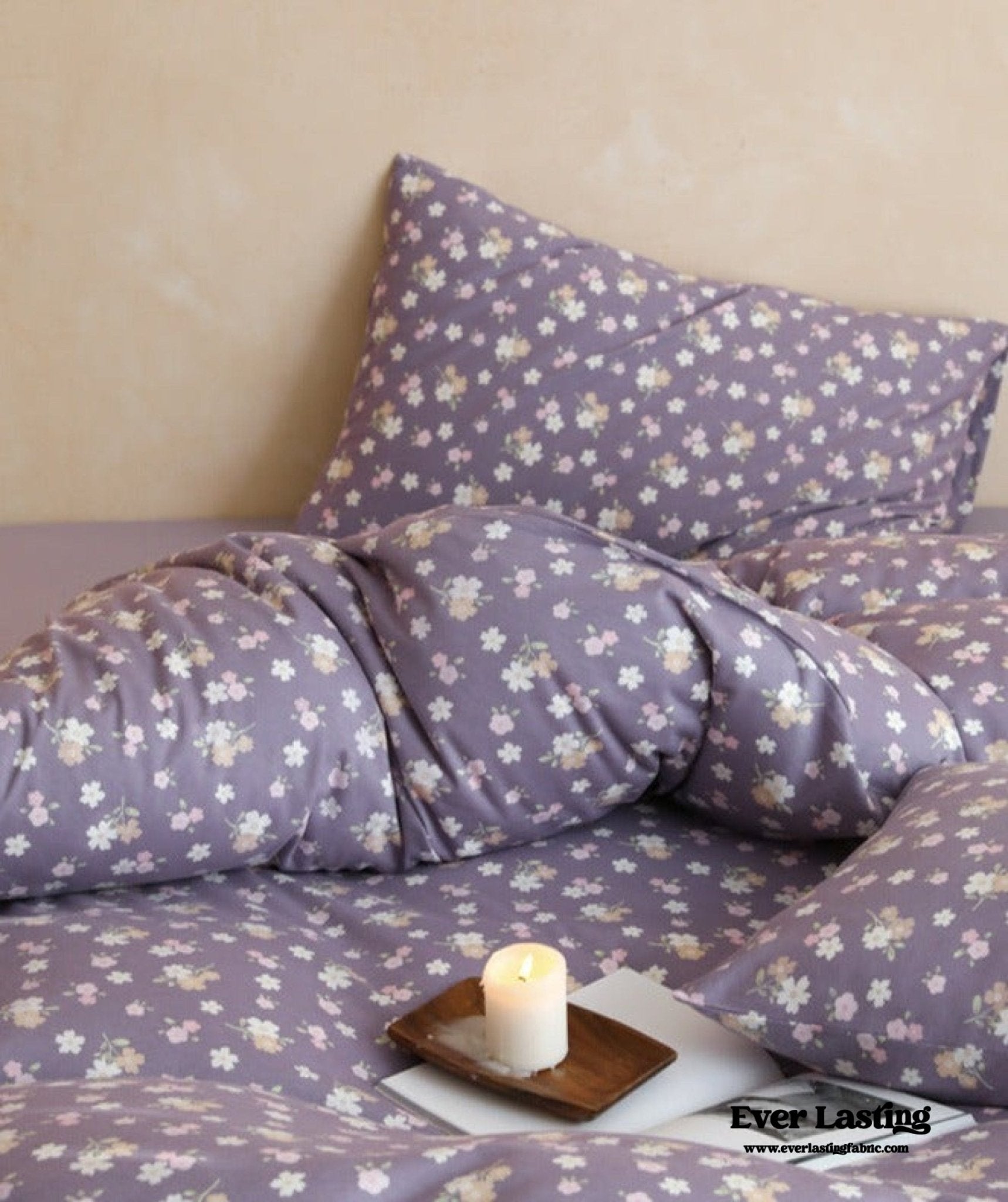 Jersey Knit Cotton Floral Bedding Bundle - Ever Lasting