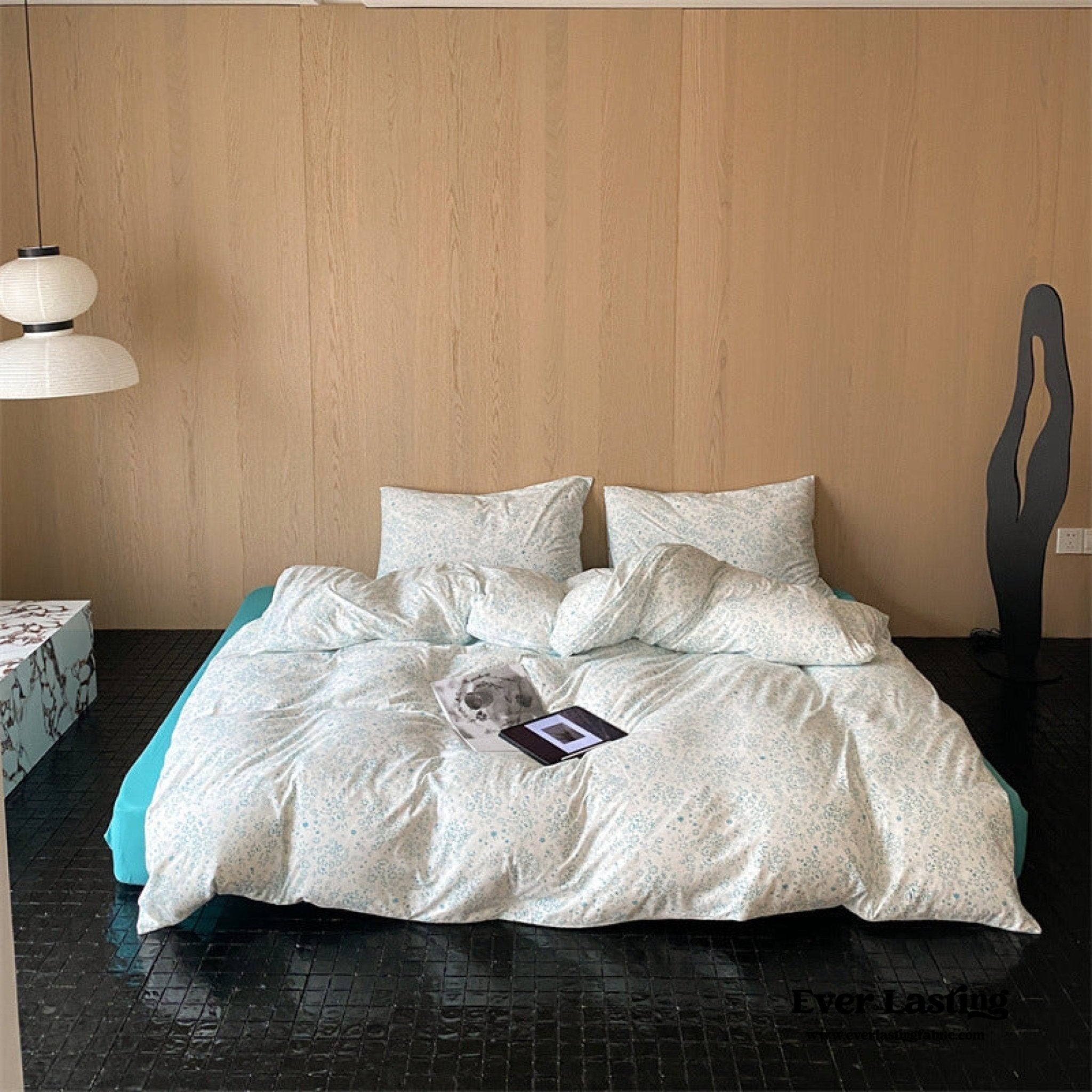 Jersey Knit Cotton Floral Bedding Bundle - Ever Lasting