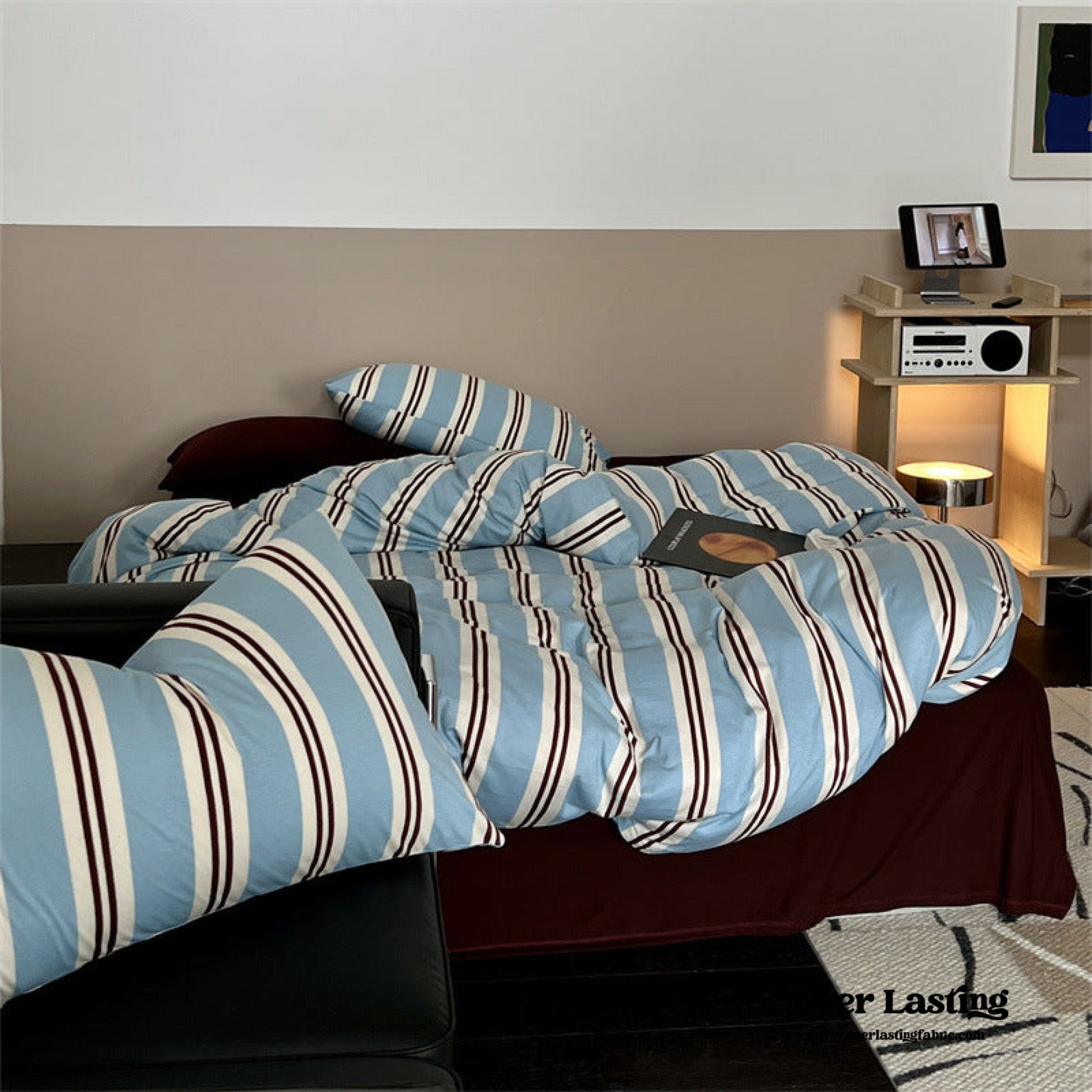 Jersey Knit Retro Stripe Bedding Bundle - Ever Lasting