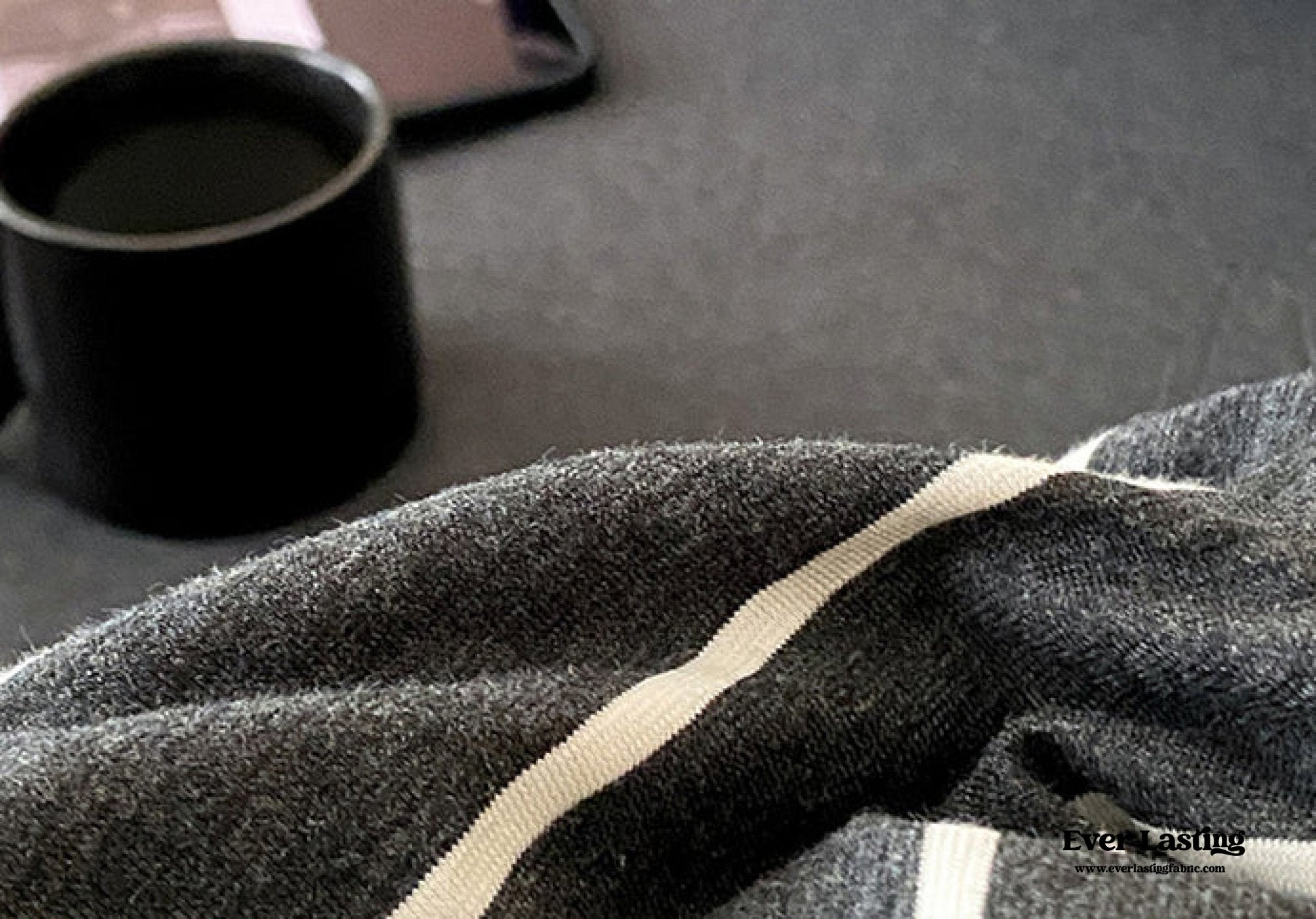 Jersey Knit Stripe Bedding Set / White Pink - Ever Lasting