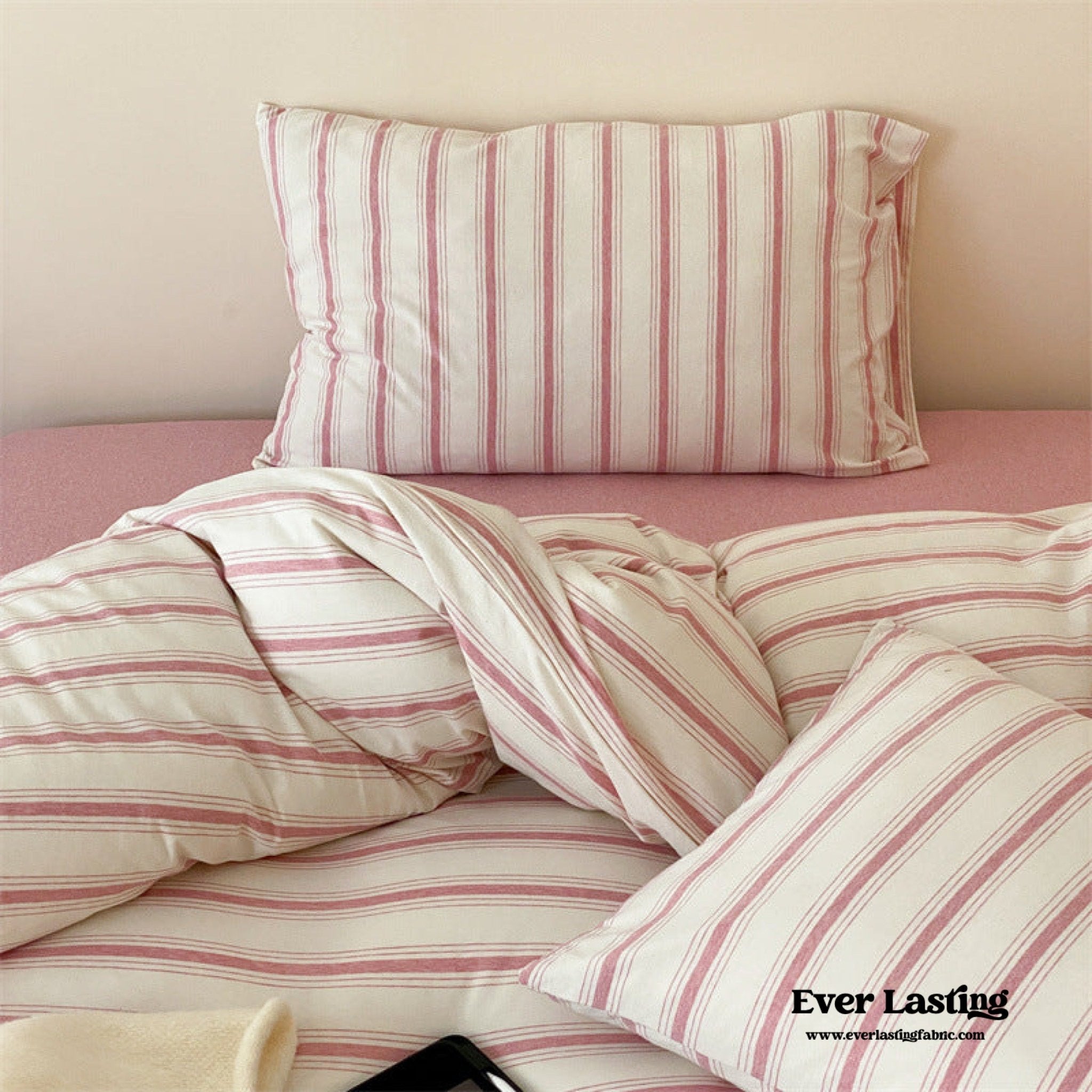 Jersey Knit Stripe Duvet Cover - Ever Lasting